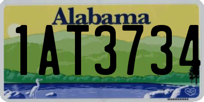 AL license plate 1AT3734