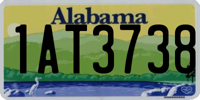 AL license plate 1AT3738