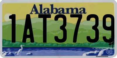 AL license plate 1AT3739