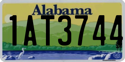 AL license plate 1AT3744