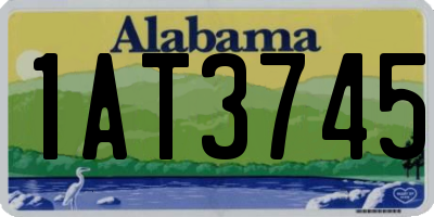 AL license plate 1AT3745