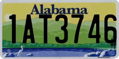 AL license plate 1AT3746