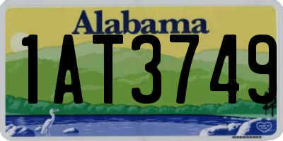 AL license plate 1AT3749