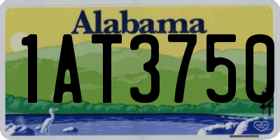 AL license plate 1AT3750