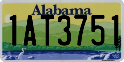 AL license plate 1AT3751