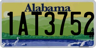 AL license plate 1AT3752