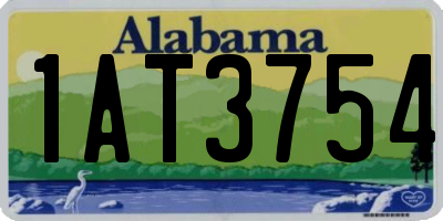 AL license plate 1AT3754