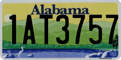AL license plate 1AT3757