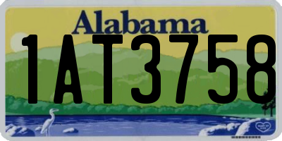 AL license plate 1AT3758