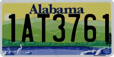 AL license plate 1AT3761