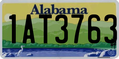 AL license plate 1AT3763