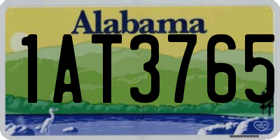 AL license plate 1AT3765