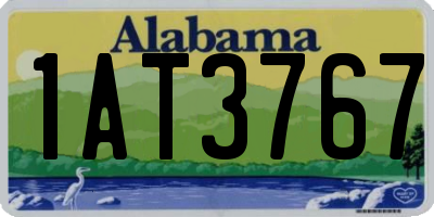 AL license plate 1AT3767