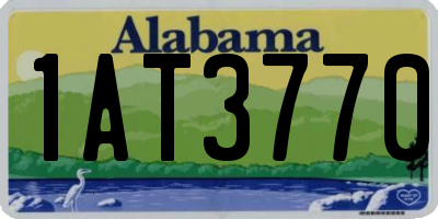 AL license plate 1AT3770