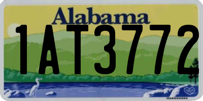AL license plate 1AT3772