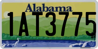 AL license plate 1AT3775