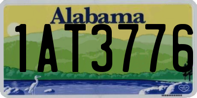 AL license plate 1AT3776