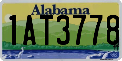 AL license plate 1AT3778
