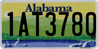 AL license plate 1AT3780