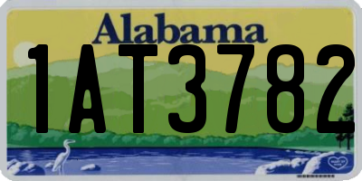 AL license plate 1AT3782
