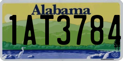 AL license plate 1AT3784
