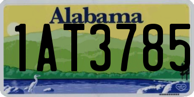 AL license plate 1AT3785