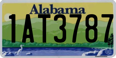 AL license plate 1AT3787