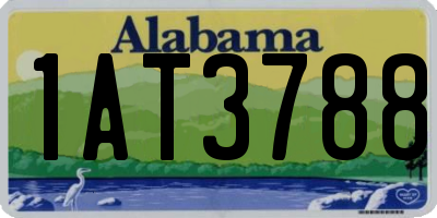AL license plate 1AT3788