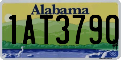 AL license plate 1AT3790