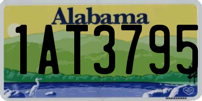 AL license plate 1AT3795