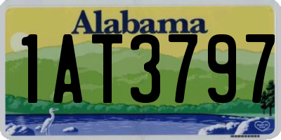 AL license plate 1AT3797