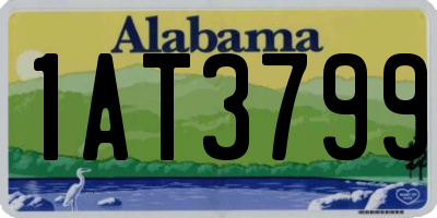 AL license plate 1AT3799