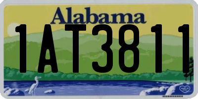 AL license plate 1AT3811