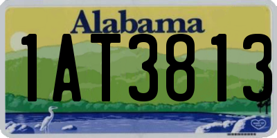 AL license plate 1AT3813