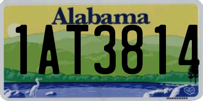AL license plate 1AT3814