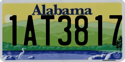 AL license plate 1AT3817