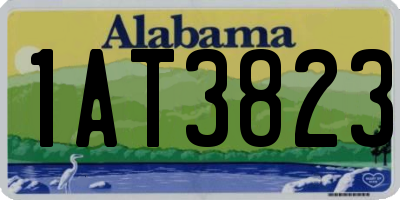 AL license plate 1AT3823