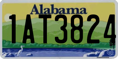 AL license plate 1AT3824