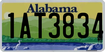 AL license plate 1AT3834