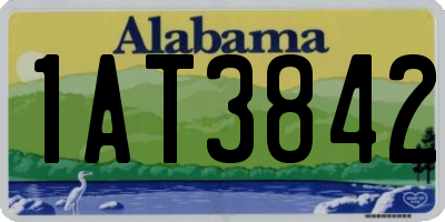 AL license plate 1AT3842