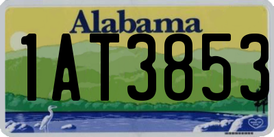 AL license plate 1AT3853