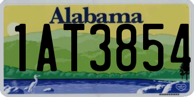 AL license plate 1AT3854