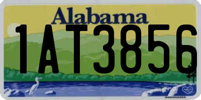 AL license plate 1AT3856