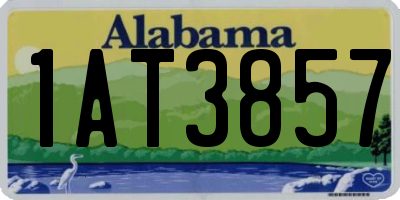 AL license plate 1AT3857