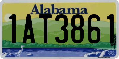 AL license plate 1AT3861