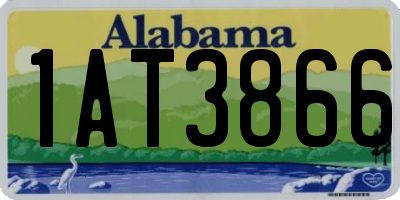 AL license plate 1AT3866