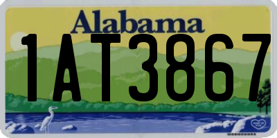AL license plate 1AT3867