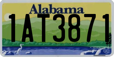 AL license plate 1AT3871