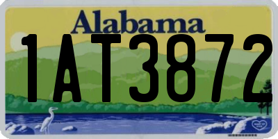 AL license plate 1AT3872