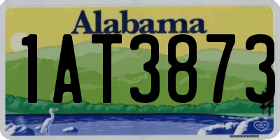 AL license plate 1AT3873